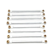 RC Car Upgrade Chassis Fixing Pull Rod Kit for 1/12 MN128 MN86 G500 RC Car Upgrade Parts Silver