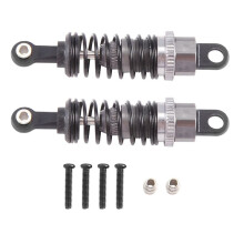 2 Pcs Oil Adjustable 65Mm Damper for Rc Car 1/18 A959 A969 A979 K929 Hpi Hsp Losi ,Titanium