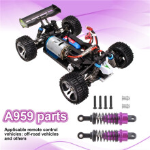 2 StüCke öL Einstellbare 65Mm StoßDäMpfer DäMpfer für Rc Auto 1/18 A959 A969 A979 K929 Hpi Hsp Losi , Lila