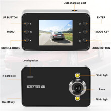 2,2 Inch Auto DVR Dash Camera Volledige 1080P Loop Recording Bewegingsdetectie Drive Recorder Groothoek Nachtzicht Dashcam
