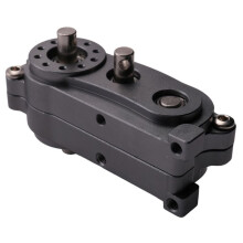 Caja de Transferencia Caja de Cambios Prefijada de TransmisióN de Motor Delantero para 1/10 RC Crawler Coche Axial SCX10 y SCX10 II Piezas, Titanio