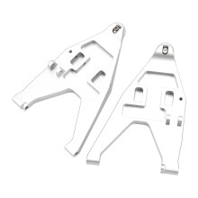2 Stück Aluminium-Aufhängungsstangen-Set für 1/7 RC Auto UDR Silber
