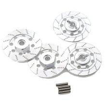 4 Piezas Caja De Llanta De Rueda De Disco De Freno De Metal Adaptador Hexagonal De Metal De 12 Mm Para 1/10 Sakura D4 Piezas De AutomóVil RC De