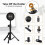 Tabletop Mic Stand, Adjustable Desktop Microphone Stand with 3/8 Inch Threaded for Most Microphone 5