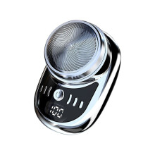 Electric Shaver USB Rechargeable Digital Display Men Travel Portable Detachable Shaver Beard Hair Trimmer,C