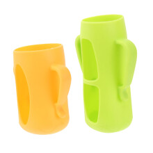 Silicone Bottle Sleeve Baby Bottle Protector with Shockproof Cushioning and Antiskid Grip, 2pcs