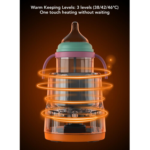 Baby Bottle Warmer with Fast Heating, Temperature Control, Shake and Defrost Modes, US Plug 1