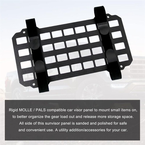 Car Sun Visor Rigid Molle Organizer Panel for Backpack Accessories Gear Holder Molle Pouches EDC Tools 2