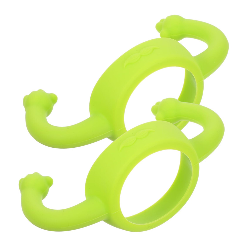 Silicone Baby Bottle Handle Set with Ergonomic Grip, Universal Fit, Removable for Toddlers