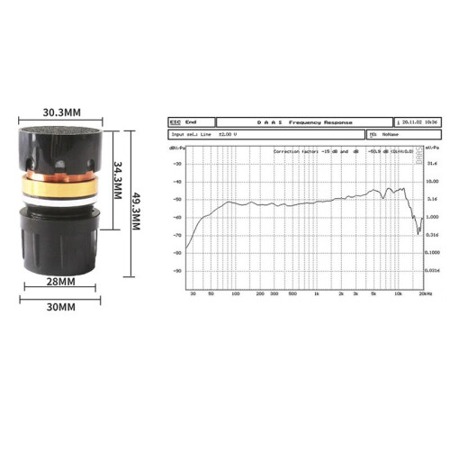 Unidirectional Dynamic Microphone Core KTV Dynamic Microphone Capsule N-162 1