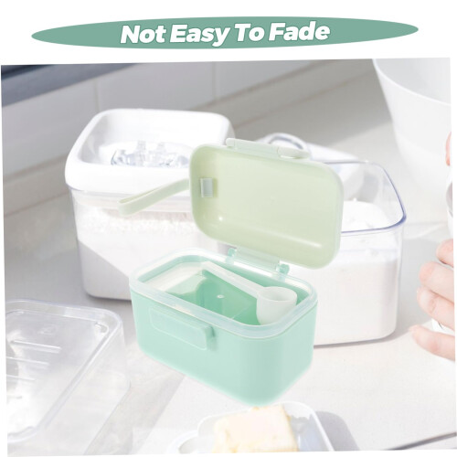 Baby Formula Dispenser with Stackable Compartments, Leakproof Travel Milk Powder Container with Handle 2