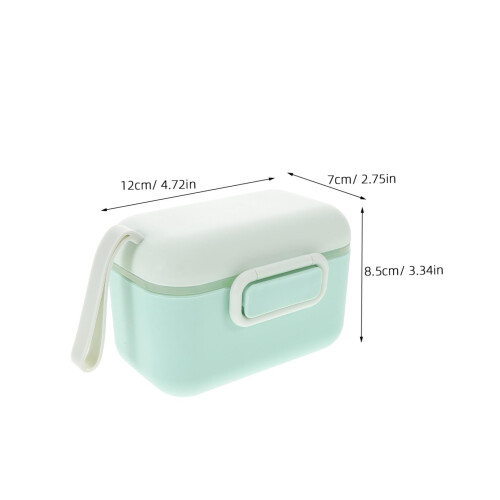 Baby Formula Dispenser with Stackable Compartments, Leakproof Travel Milk Powder Container with Handle 1