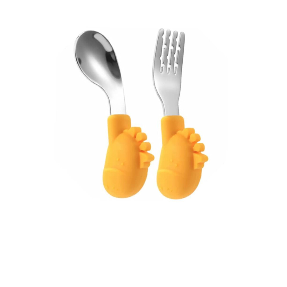 Baby Feeding Utensils Spoon and Fork Set with Case, Travel Ready Toddler Cutlery, KidFriendly Design