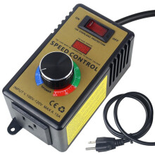 Controlador de Velocidade Do Motor CA - Ajustável 100V-120V e 15A Máx., Regulador de Velocidade Variável Do Ventilador Elétrico Plugue Americano