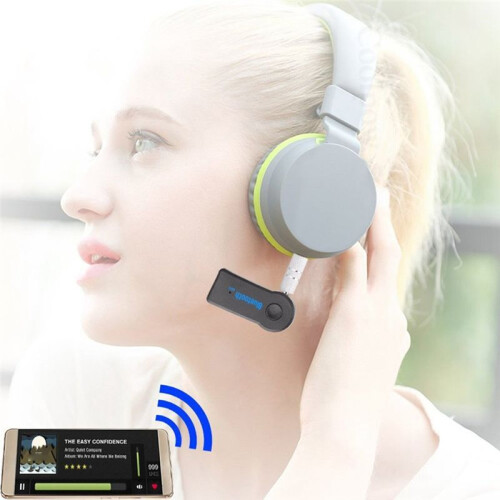 2-In-1 Wireless  Receiver 3.5mm Aux Audio Music Adapter with Hands-Free Functionality USB BT Connectivity 1