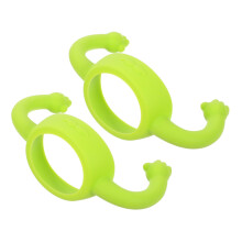 2 Pcs Soft Silicone Baby Bottle Handle with Ergonomic Grip for Wide Neck Bottles, Easy to Clean