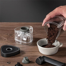 Macinacaffè Manuale, Macina un Cono Adatto per Caffè nel Grani e Spezie, Macinacaffè Regolabile con Tramoggia da 25 G
