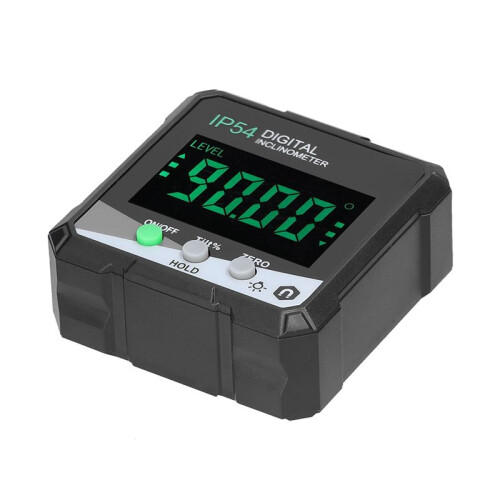 IP54 4X90 Portable Digital Inclinometer LCD Backlight Digital Protractor Slope Meter Digital Angle Ruler(Green) 1