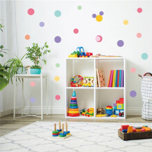 130 StüCk Polka Dot Aufkleber Kinderzimmer Kindergarten Dekorieren Geschenk Wandaufkleber Schlafzimmer Dekor ÄSthetische Aufkleber