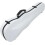 Carbon Fiber 4/4 Violin Case Triangle Shape with Hygrometer and Backpack Straps White 4