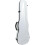 Carbon Fiber 4/4 Violin Case Triangle Shape with Hygrometer and Backpack Straps White 5