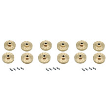 12 Stück Hoch Leistung Sechskant Adapter Gewicht Aus Messing für AXIAL SCX24 90081 Upgrades 1/24 RC Crawler Auto Teile