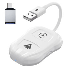 Wireless Carplay Android Auto Adapter,Plug & Dongle, for All Wired CarPlay Cars IOS 10+ Android 11+ Phones