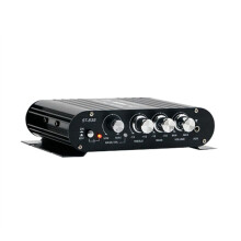 Digital Power Audio Car Amplifier Light Stereo Audio Amplifier for Home Theater Club Party Music 200W X2(A)