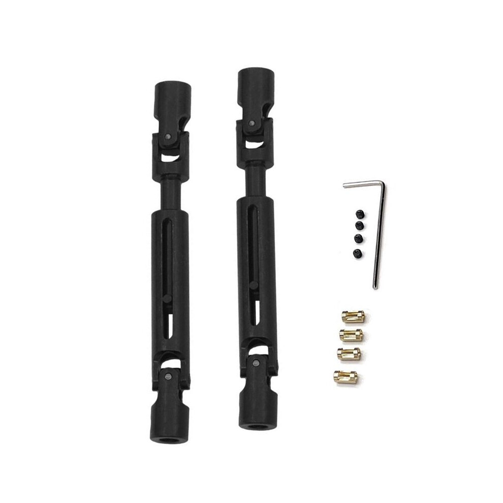 2Pcs Mn82 Lc79 Metal Drive Shaft Driveshaft Cvd For Mang Cow Mn82 Lc79 Rc Truck Car Upgrade Parts Accessories Black 6031112815316