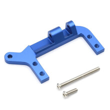 Soporte de Montaje de Servo de Eje de Aluminio para Actualización de Coche RC para Coche RC Crawler 1/10 TRX4 -4 Piezas de Actualización Azul