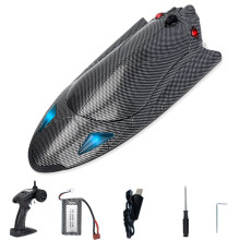 RC Boat 25+Fast Remote Control Boat for Pools and Lakes, 2.4 GHZ RC Boats for Adults Kids with Rechargeable Battery
