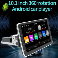 1Din Adjustable Rotatable Screen 2G+64G Car Multimedia Player 10.1Inch Android 13 Wireless CarPlay Android Auto