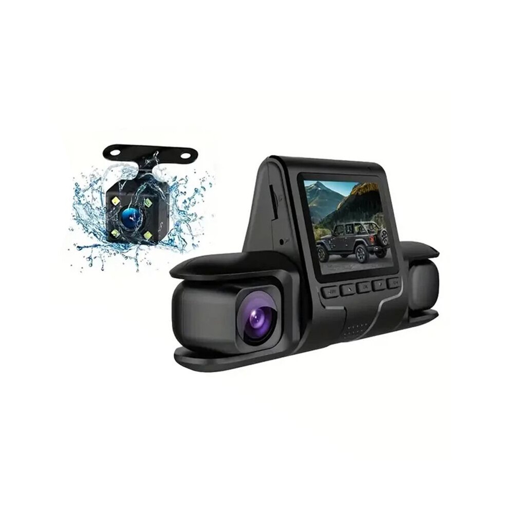 Car Dvr Camera 3 Camera Lens Car Dvr Dual Lens Camera 1080P Hd Dash Camera Video Recorder 24H Parking Monitoring Dashcam 6032099211733