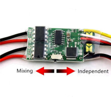 4X TvåVäGs Dubbelriktad 5A ESC Borstad Hastighetsregulator Dual Way ESC 2S-3S Lipo för RC-Modell BilbåT Tank Reservdelar