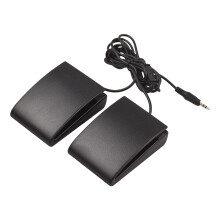 Foldable Electronic Keyboard Pedal Dual 3.5mm Input Anti-slip Compact & Silent