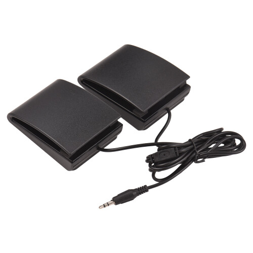 Foldable Electronic Keyboard Pedal Dual 3.5mm Input Anti-slip Compact & Silent 1