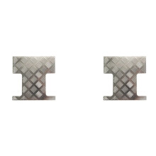 2X Stainless Steel Rear Trunk Cover Skid Plate Luggage Decorative Plate for WPL C24 C24-1 1/16 RC Car Upgrades Parts