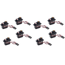 SURPASS HOBBY 8 Peças S0009M 9G Servos Digitais Metal Gear Servo 1.4KG Engrenagem de DireçãO para RC Carros Peças AviãO  Navio AviãO