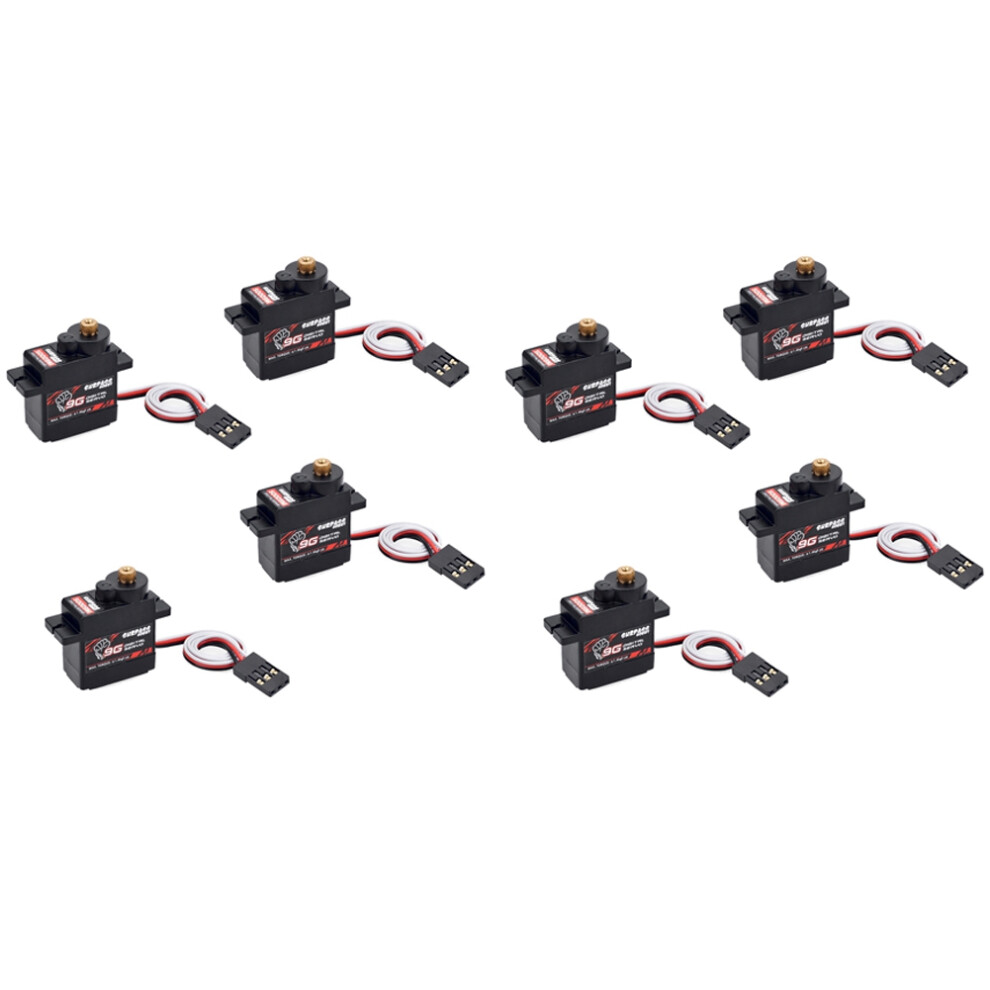 Surpass Hobby 8Pcs S0009m 9G Digital Servos Metal Gear Servo 1.4Kg Steering Gear For Rc Cars Parts Airplane Boat Ship Plane 4713663180700