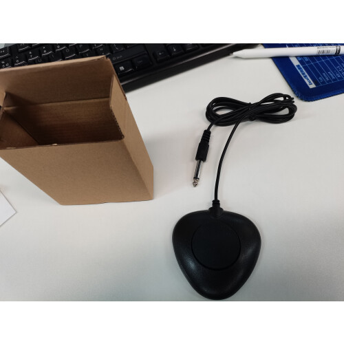 6,35-mm-Interface Kompaktes Sustain-Pedal Schwarz 1,6 m 2