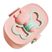 Baby Formula Dispenser with Hygienic Spoon Storage and Dual Compartment Easy Pour Travel Container