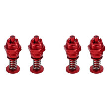 4 Stück 35 mm Höhe Druckknopf Lukenfeder Abdeckung Schloss für RC Boot Schiff Karosserie Ersatzteile Rot