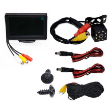 Telecamera per Retromarcia Ampio Display LCD TFT da 4,3 Pollici o Monitor Visione Notturna Impermeabile Backup Retromarcia, Monitorare La Fotocamera