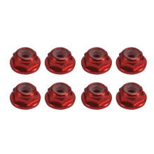 8 StüCke Metall Nylon M2 Rad Sicherungs Muttern für 1/24 RC Auto Crawler Auto Axial SCX24 AXI90081 AXI00001 AXI00002 Aktualisierung Teile,1