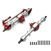 MN78 Eje Delantero Y Trasero De Metal Con Manguito De Eje De 3 Mm Una 4 Mm Para MN78 MN-78 MN 78 1/12 RC Car Upgrade Parts, Silver
