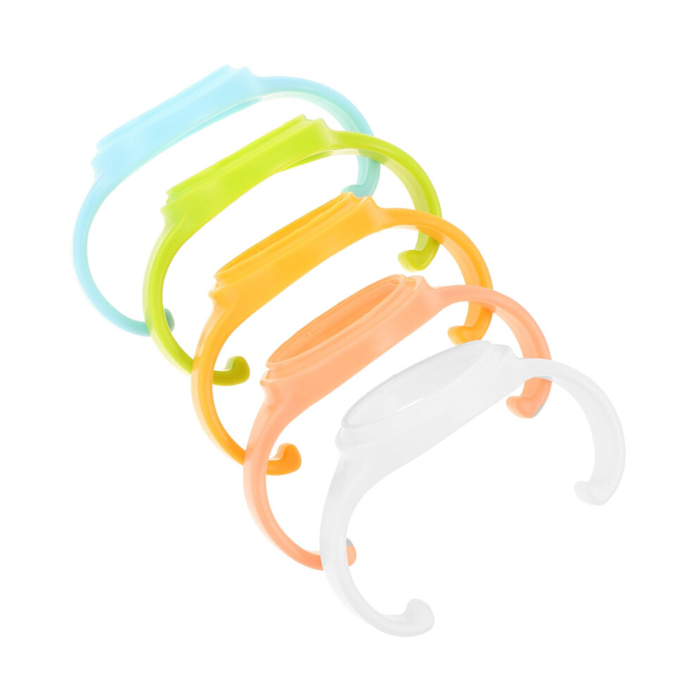 Ergonomic NonSlip Baby Bottle Handle for Wide Neck Bottles Toddlers Soft Durable Grip 5pcs