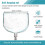 Flat Stainless Steel Net Nylon Net Anti-Hanging Net Small Mesh Size Replace Hanging Net Floor Net Aperture Width40cm 7