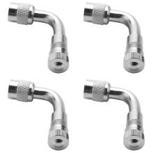 4X 90 Adaptateur D'Extension de Tube de Valve de Pneu de Moto de Voiture de Vélo D'Angle de Degré