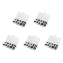 2500 Teile Misch Größe 3 - 12 Kohlenstoff Stahl Karpfen Angel Haken Pack mit Loch mit Klein Kasten Jigging Köder
