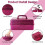 2X Glitter  &  Tool Storage Box,3-Layer Stackable Carry Tackle Box Sewing Box Organizer for Art 2